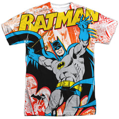 Batman Comics 75 Panels Men's Regular Fit Polyester Short-Sleeve T-Shirt