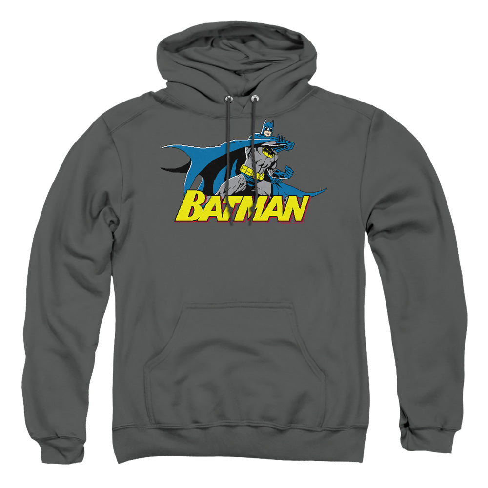Batman Comics 8 Bit Cape Men's Pull-Over 75 25 Poly Hoodie