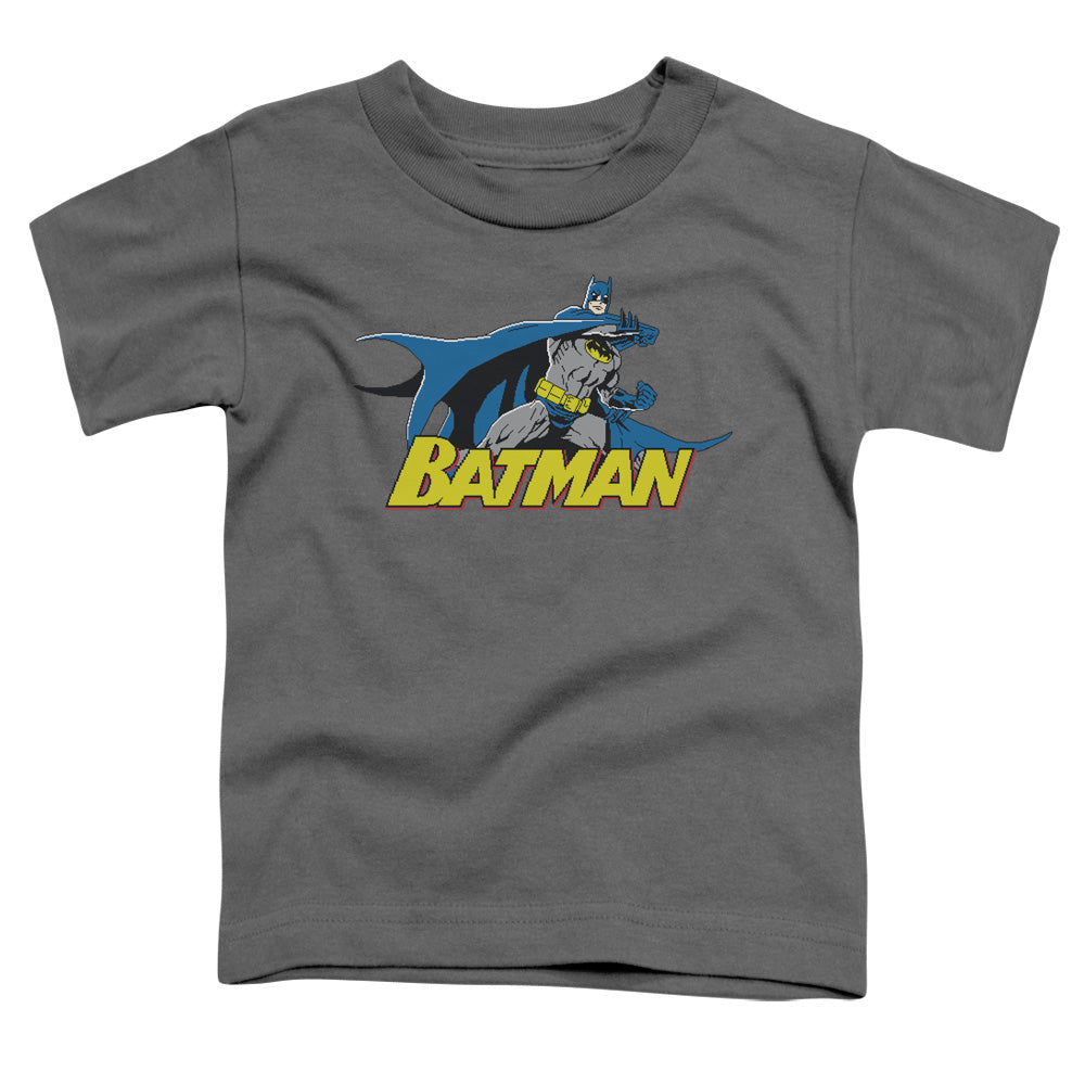 Batman Comics 8 Bit Cape Toddler 18/1 Cotton Short-Sleeve T-Shirt