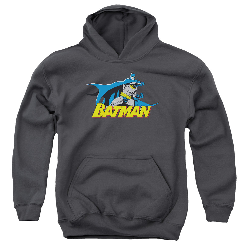 Batman Comics 8 Bit Cape Youth Cotton Poly Pull-Over Hoodie