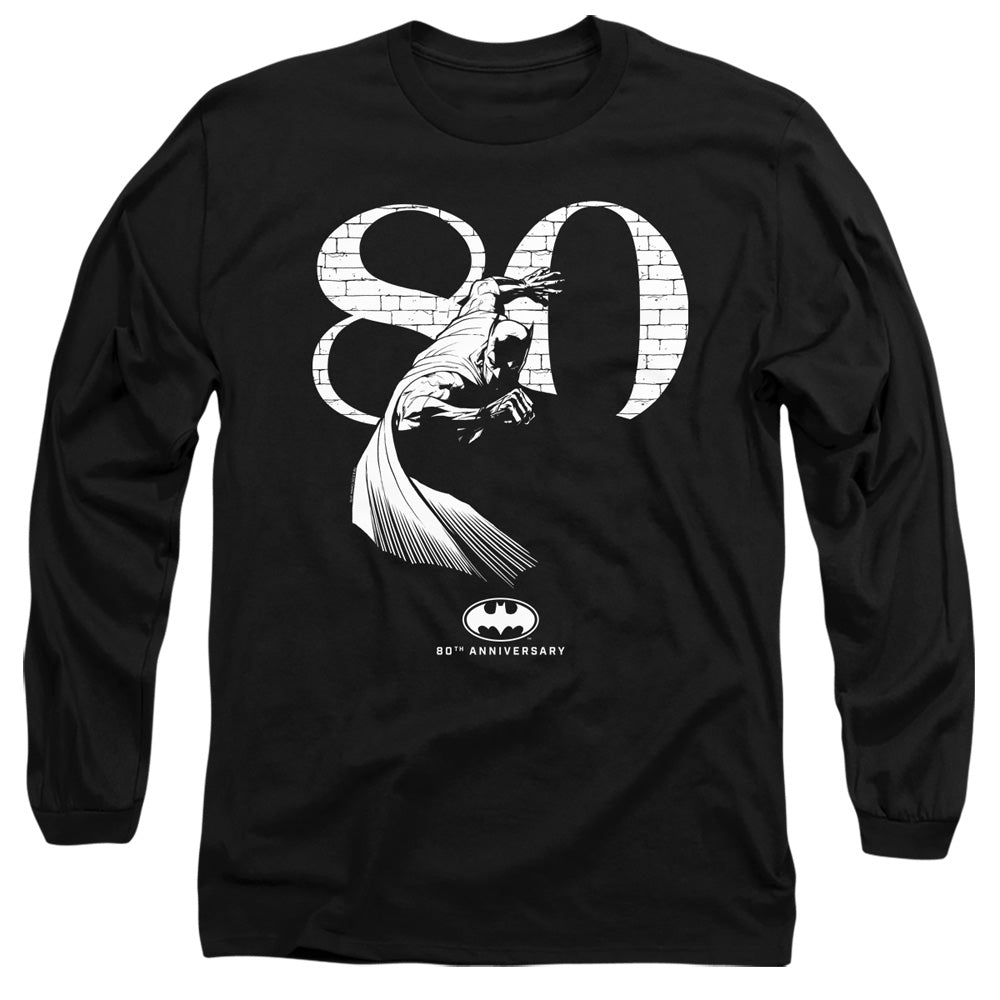 Batman Comics 80 Wall Men's 18/1 Cotton Long-Sleeve T-Shirt