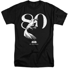 Batman Comics 80 Wall Men's 18/1 Tall Cotton Short-Sleeve T-Shirt