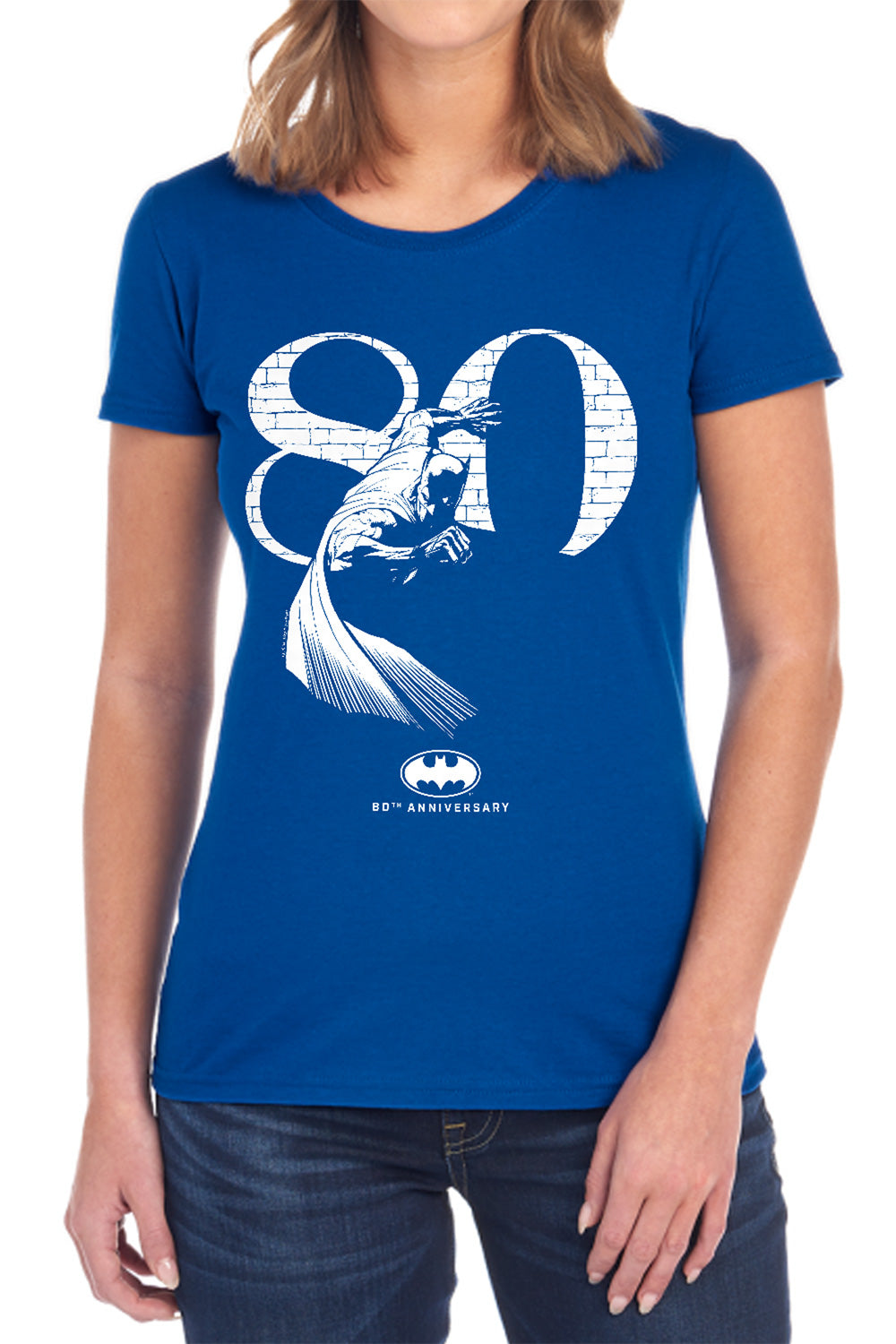 Batman Comics 80 Wall Women's 18/1 Cotton Short-Sleeve T-Shirt