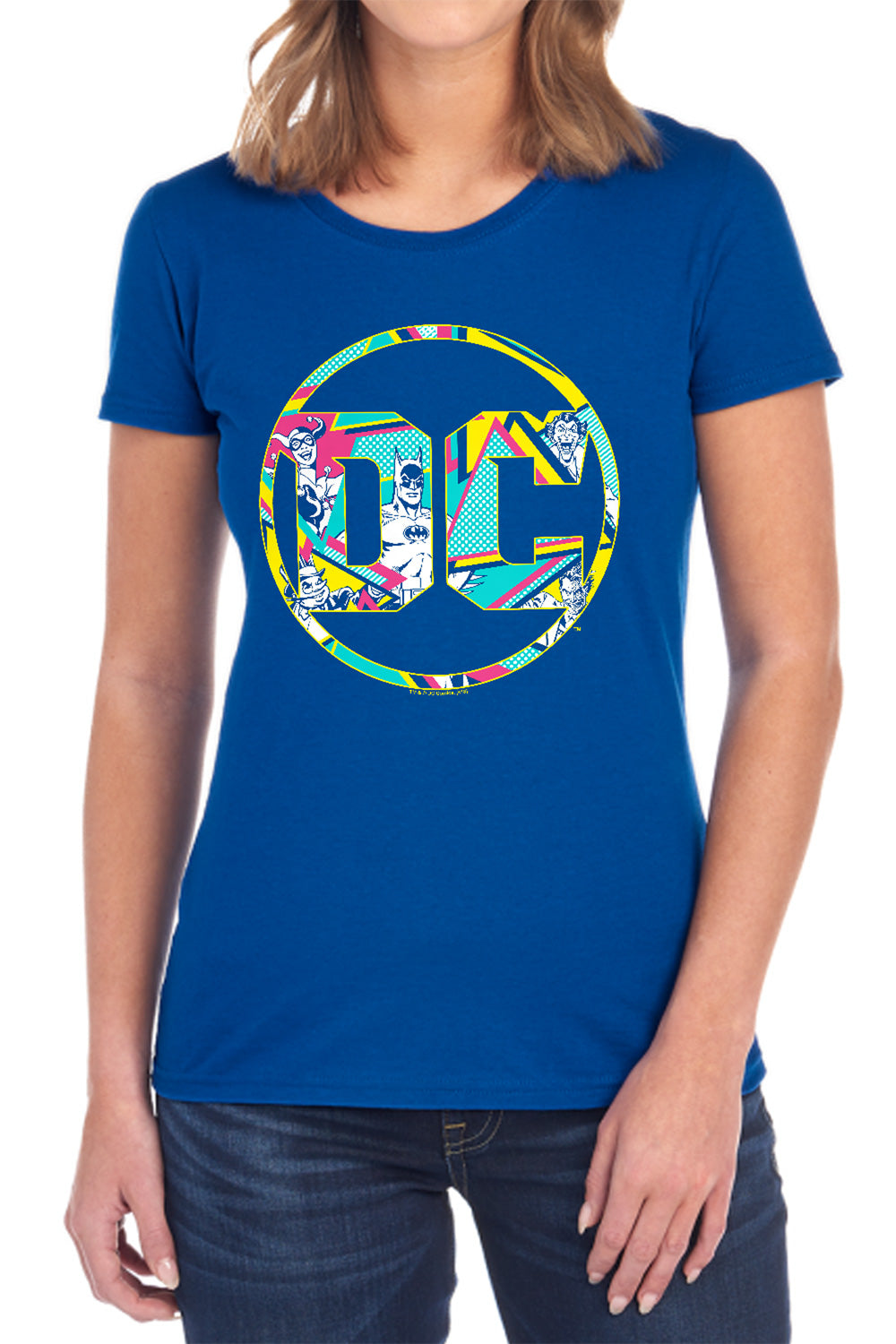 Batman Comics 80S Bat Logo Women's 18/1 Cotton Short-Sleeve T-Shirt