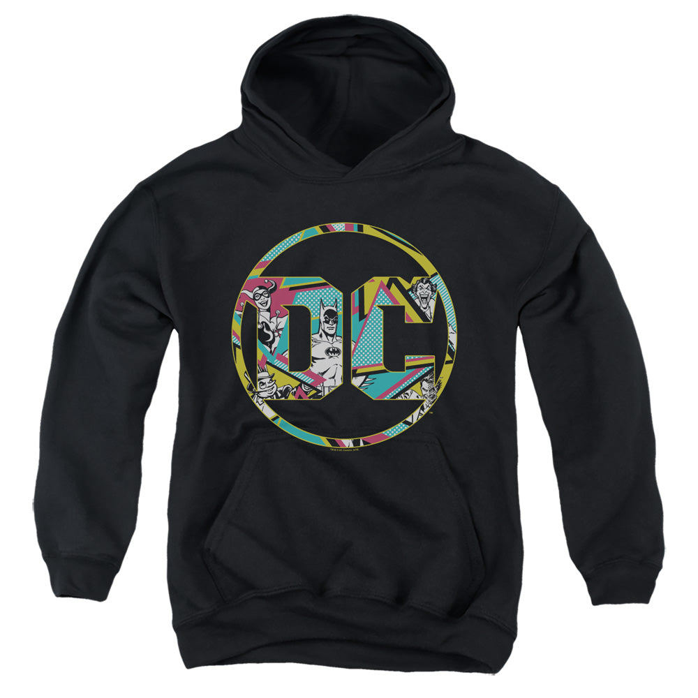 Batman Comics 80S Bat Logo Youth Cotton Poly Pull-Over Hoodie