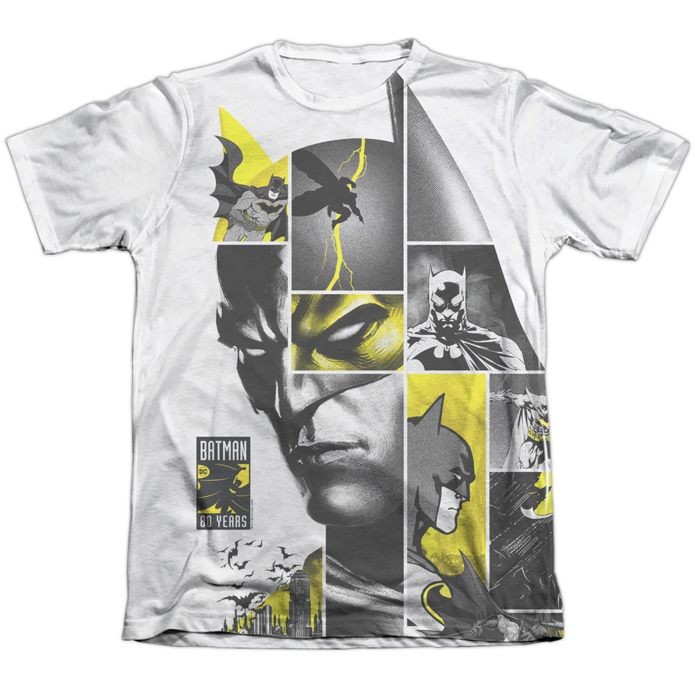 Batman Comics 80Th Panels Men's Regular Fit Poly Cotton Short-Sleeve T-Shirt