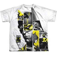 Batman Comics 80Th Panels Youth Regular Fit Poly Short-Sleeve T-Shirt