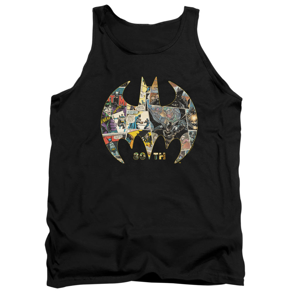 Batman Comics 80Th Shield Men's 18/1 Cotton Tank Top