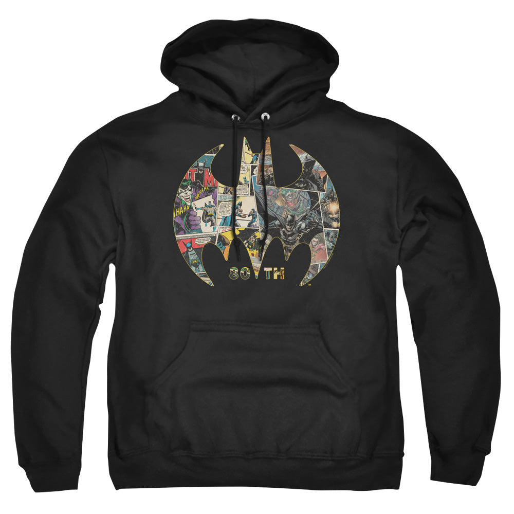 Batman Comics 80Th Shield Men's Pull-Over 75 25 Poly Hoodie
