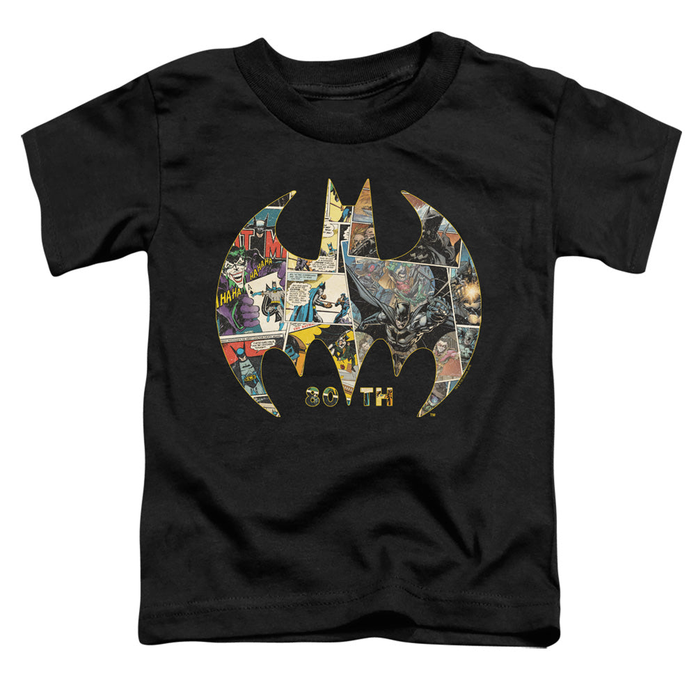 Batman Comics 80Th Shield Toddler 18/1 Cotton Short-Sleeve T-Shirt