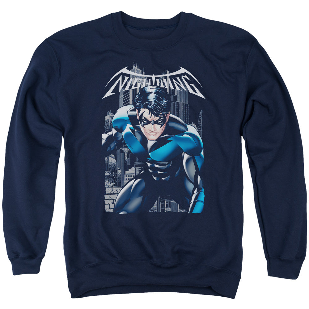 Batman Comics A Legacy Men's Crewneck 50 50 Poly Long-Sleeve T-Shirt