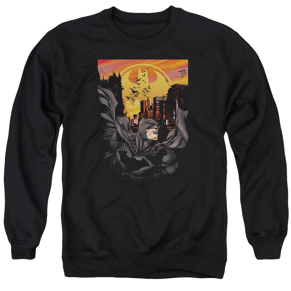 Batman Comics Always On Call Men's Crewneck 50 50 Poly Long-Sleeve T-Shirt