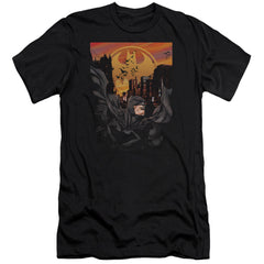 Batman Comics Always On Call Men's Ultra-Soft 30/1 Cotton Slim Short-Sleeve T-Shirt