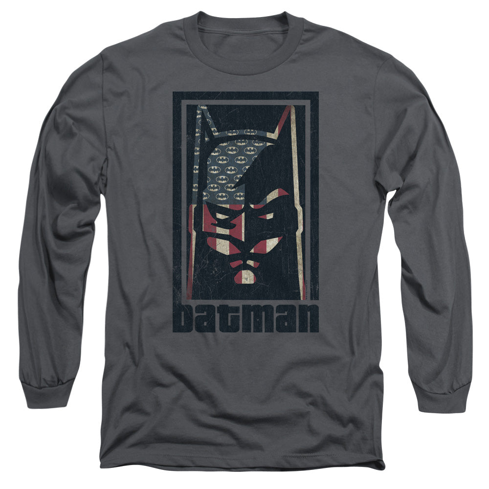 Batman Comics American Batman Men's 18/1 Cotton Long-Sleeve T-Shirt