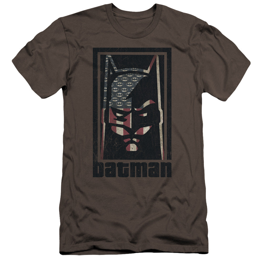 Batman Comics American Batman Men's Ultra-Soft 30/1 Cotton Slim Short-Sleeve T-Shirt