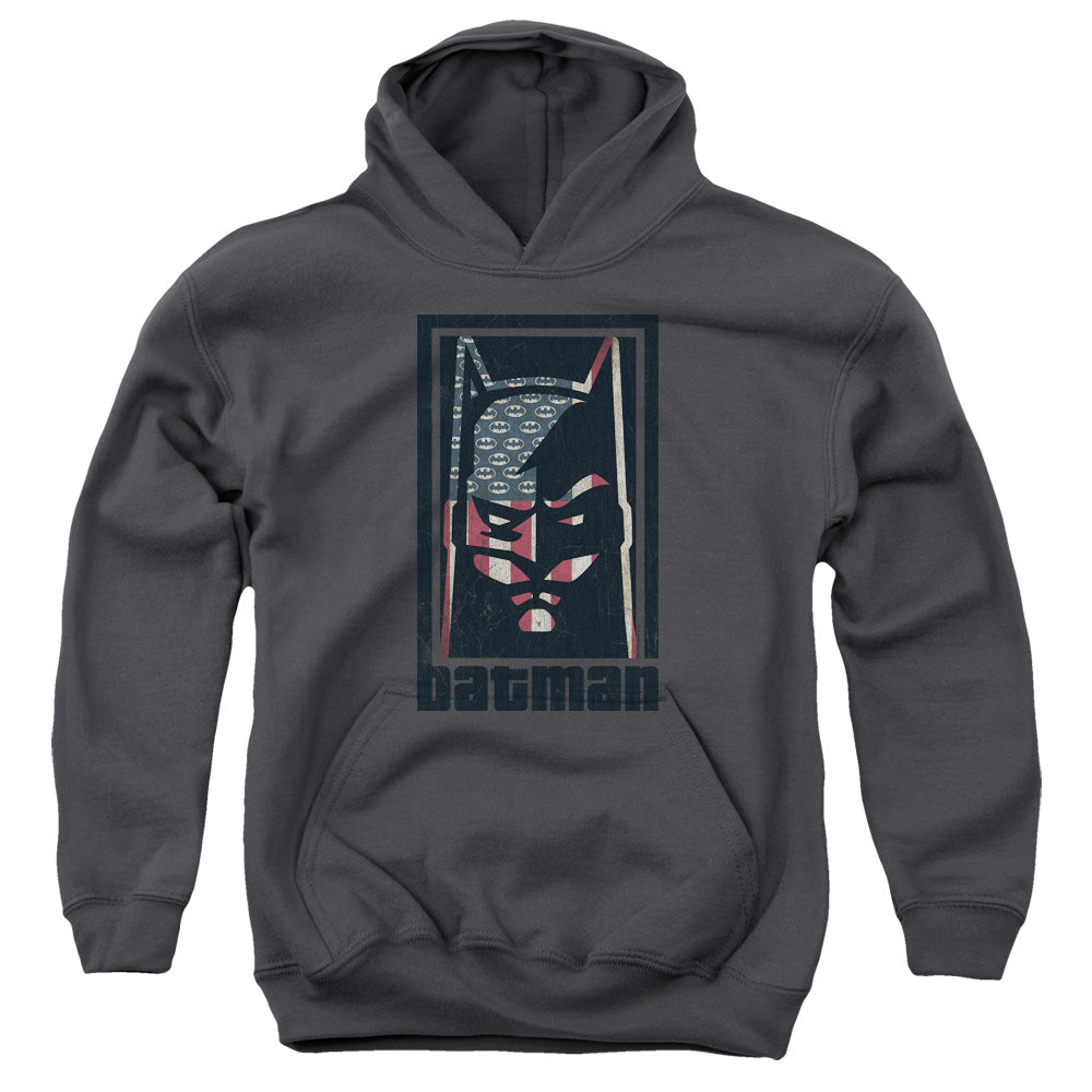 Batman Comics American Batman Youth Cotton Poly Pull-Over Hoodie