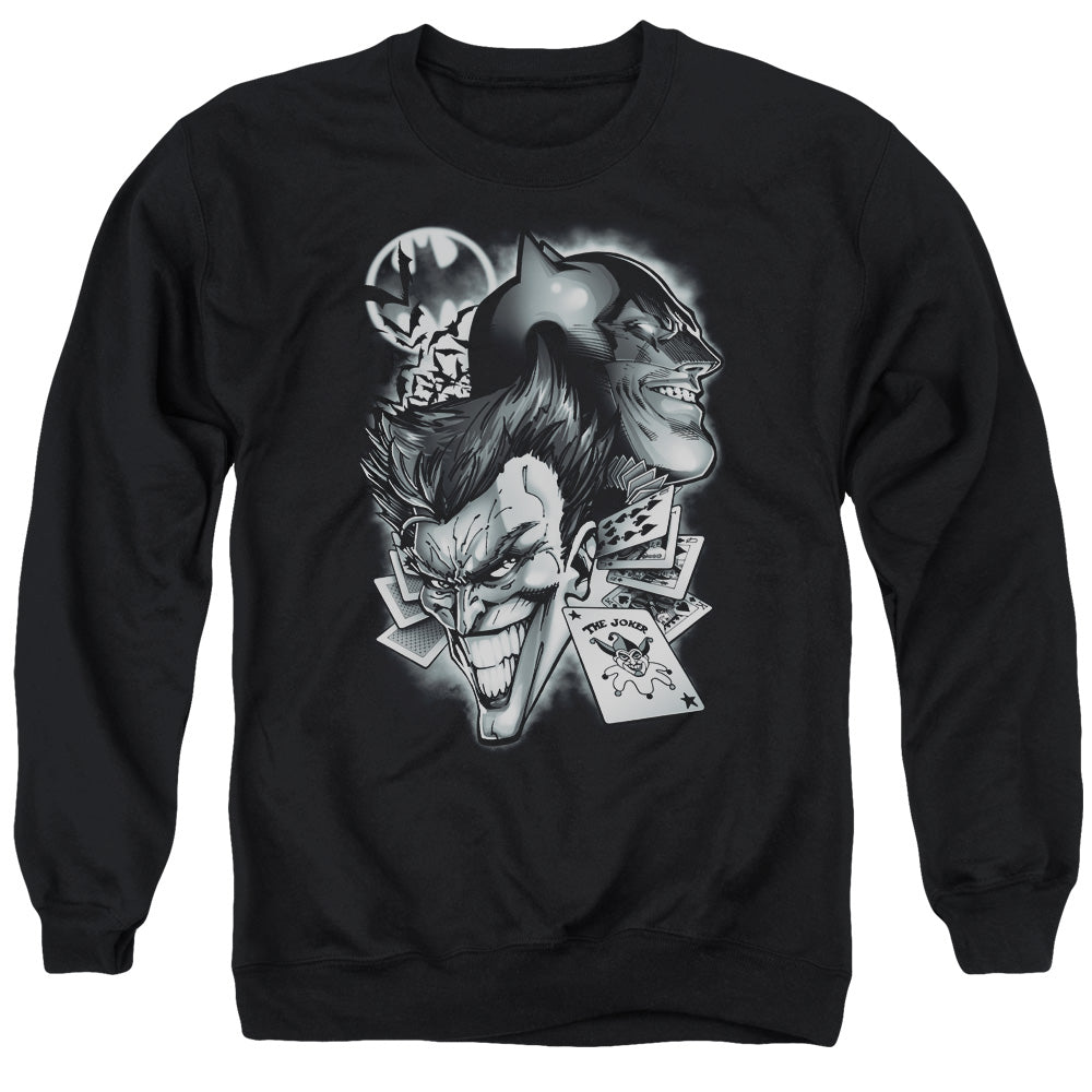 Batman Comics Archenemies Men's Crewneck 50 50 Poly Long-Sleeve T-Shirt