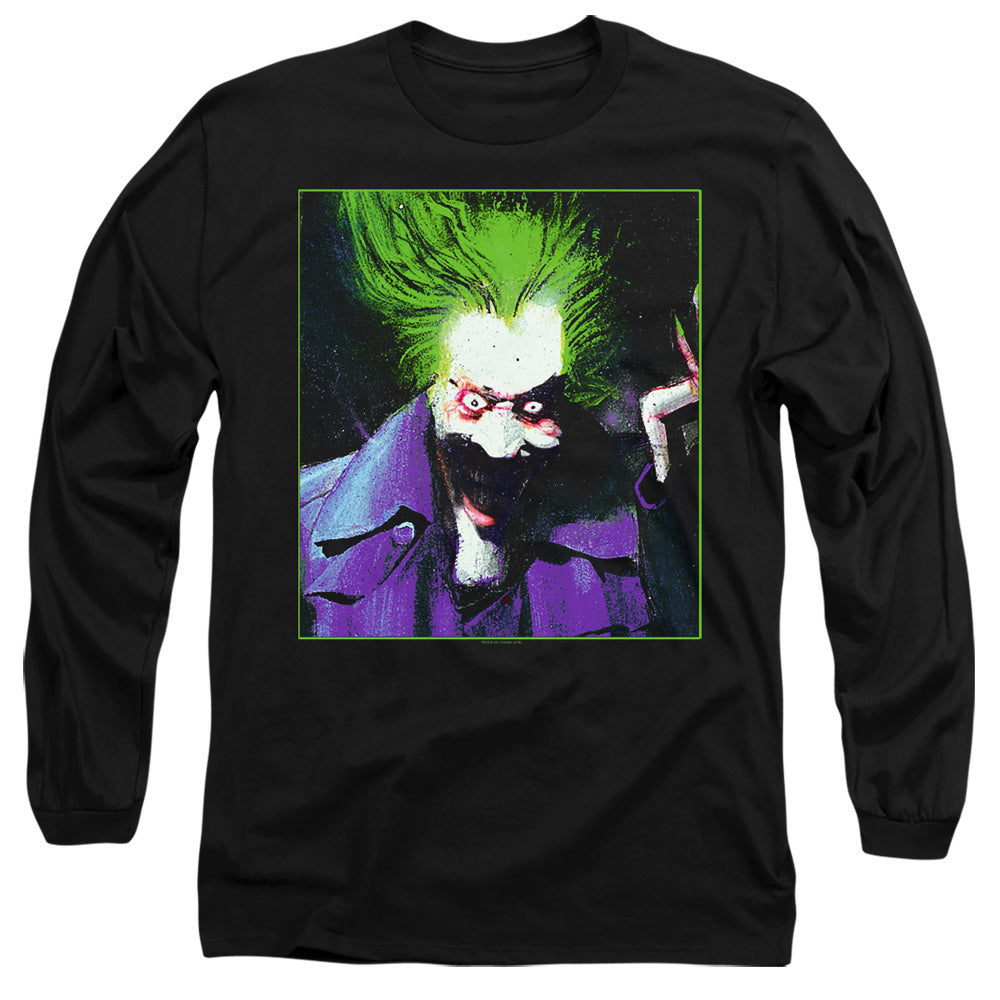 Batman Comics Arkham Asylum Joker Men's 18/1 Cotton Long-Sleeve T-Shirt