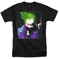 Batman Comics Arkham Asylum Joker Men's 18/1 Cotton Short-Sleeve T-Shirt