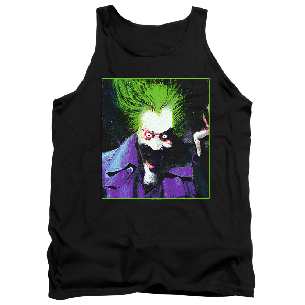 Batman Comics Arkham Asylum Joker Men's 18/1 Cotton Tank Top