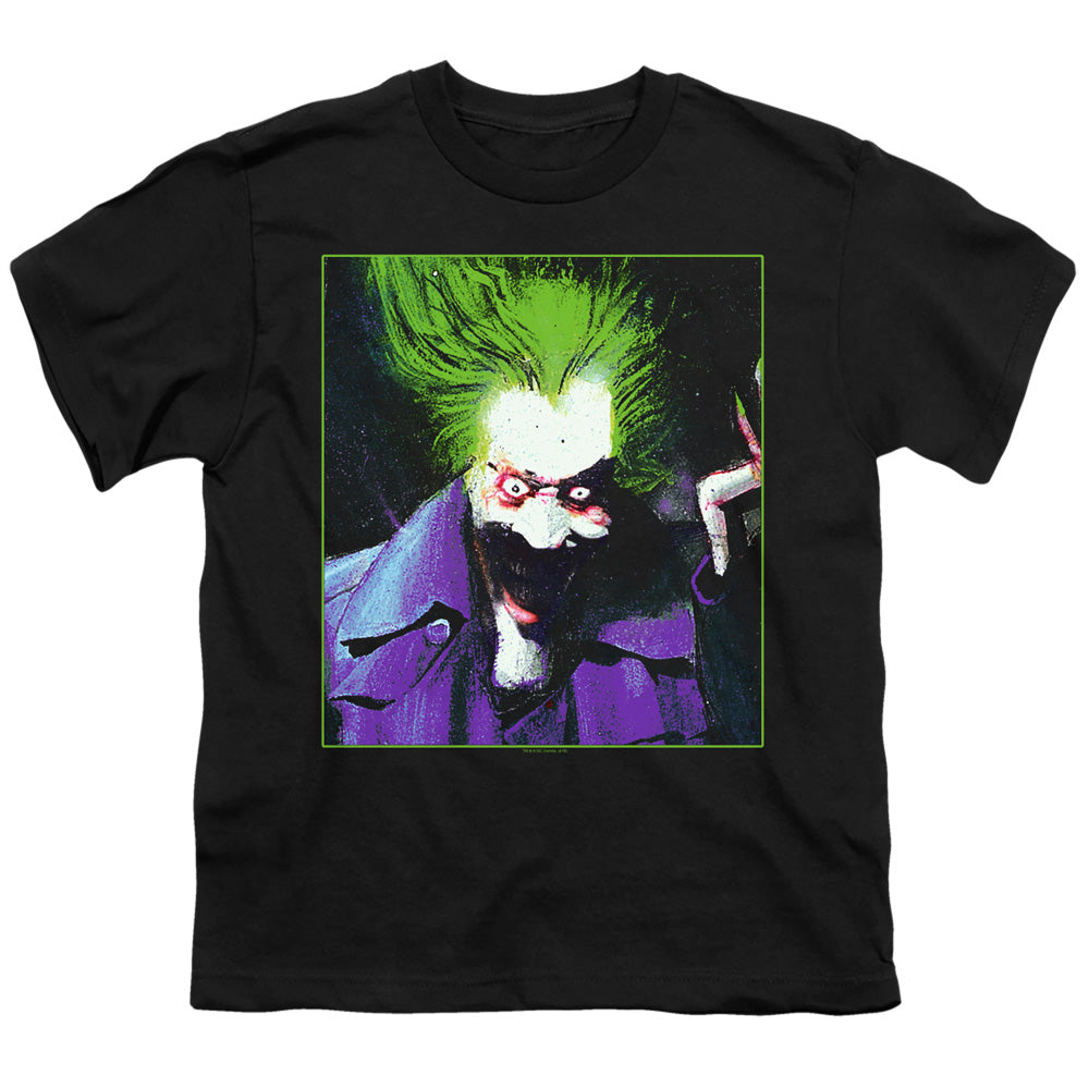 Batman Comics Arkham Asylum Joker Youth 18/1 100% Cotton Short-Sleeve T-Shirt