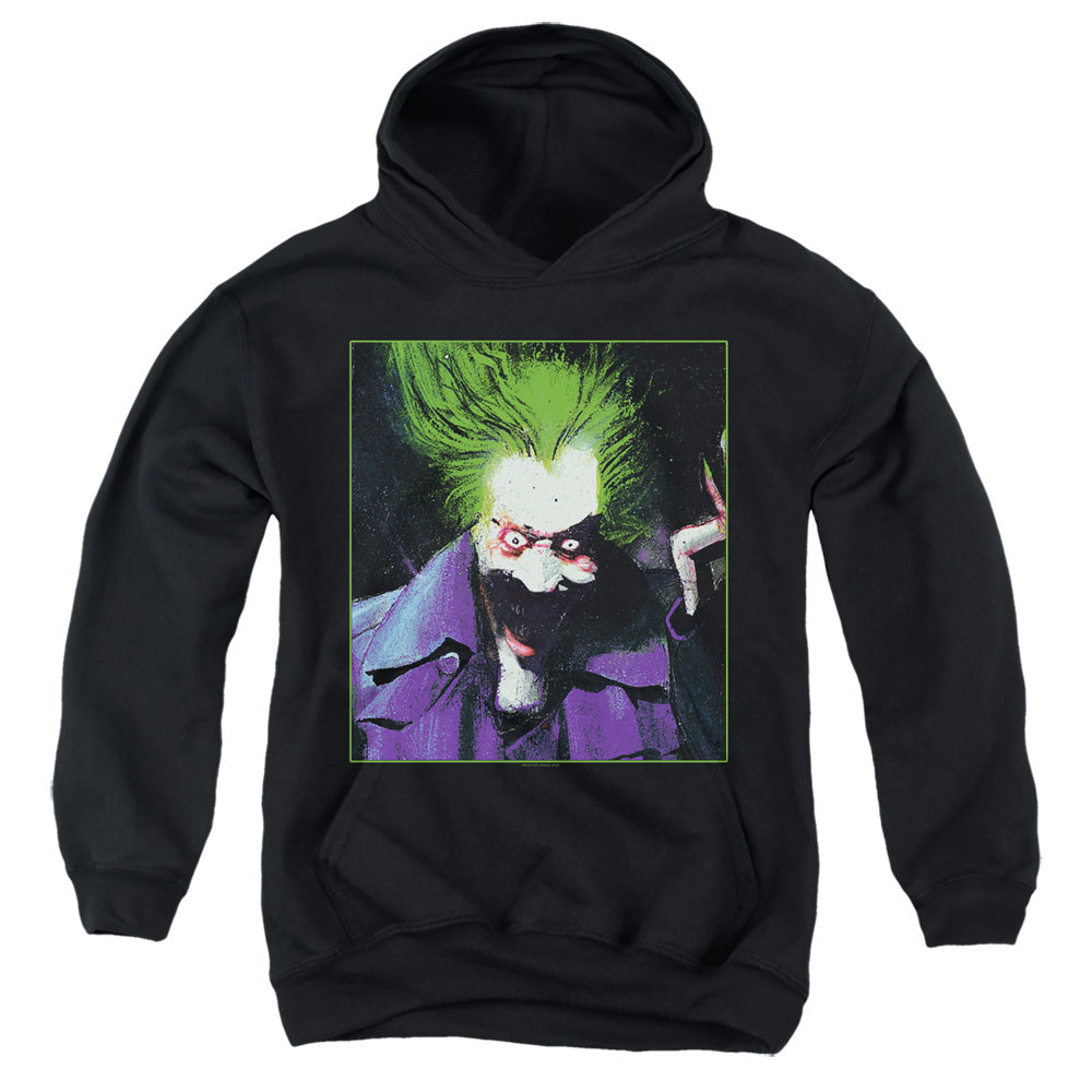 Batman Comics Arkham Asylum Joker Youth Cotton Poly Pull-Over Hoodie