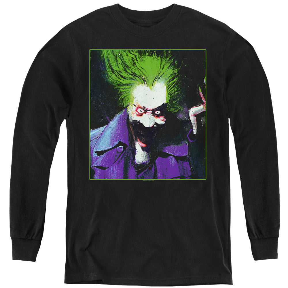 Batman Comics Arkham Asylum Joker Youth Long-Sleeve T-Shirt