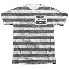 Batman Comics Arkhams Finest Men's Regular Fit Poly Cotton Short-Sleeve T-Shirt
