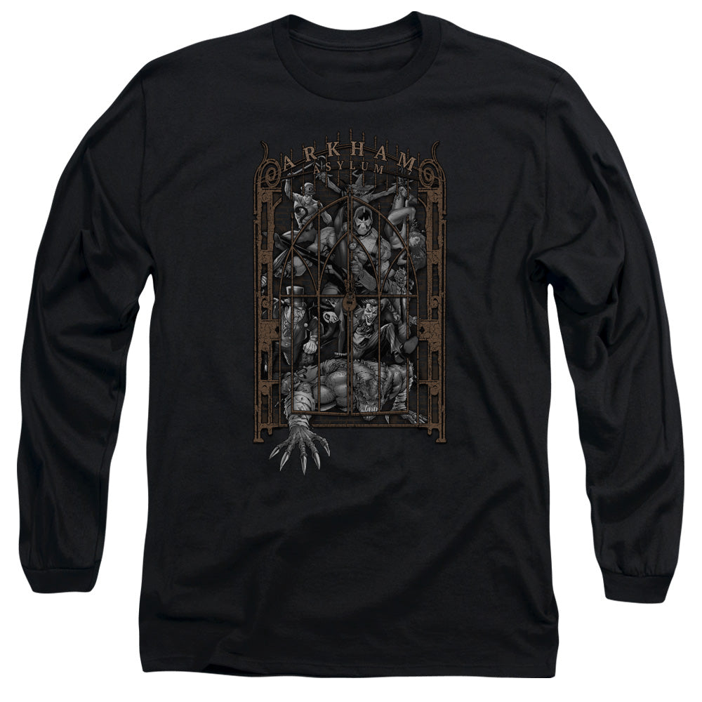 Batman Comics Arkhams Gate Men's 18/1 Cotton Long-Sleeve T-Shirt