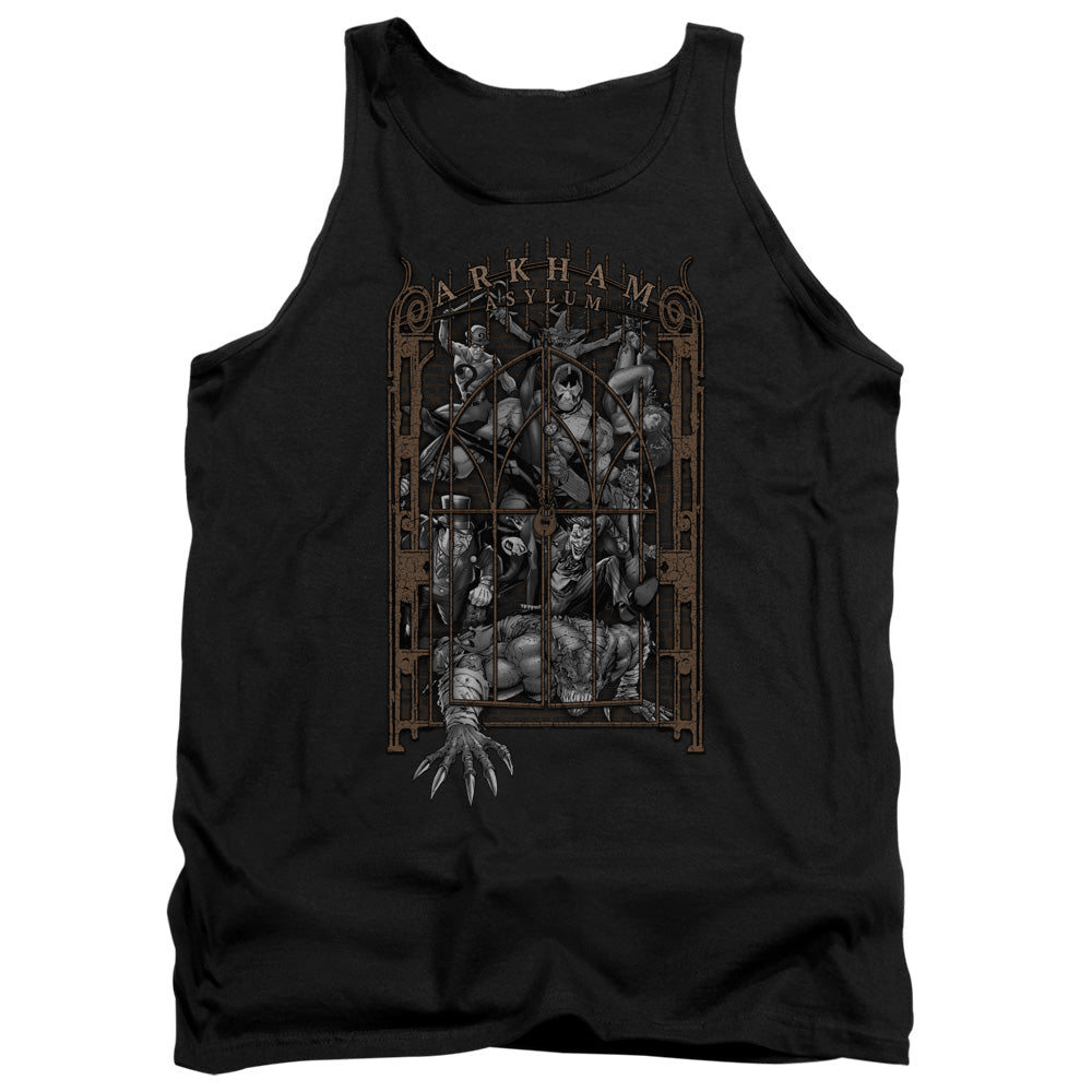 Batman Comics Arkhams Gate Men's 18/1 Cotton Tank Top