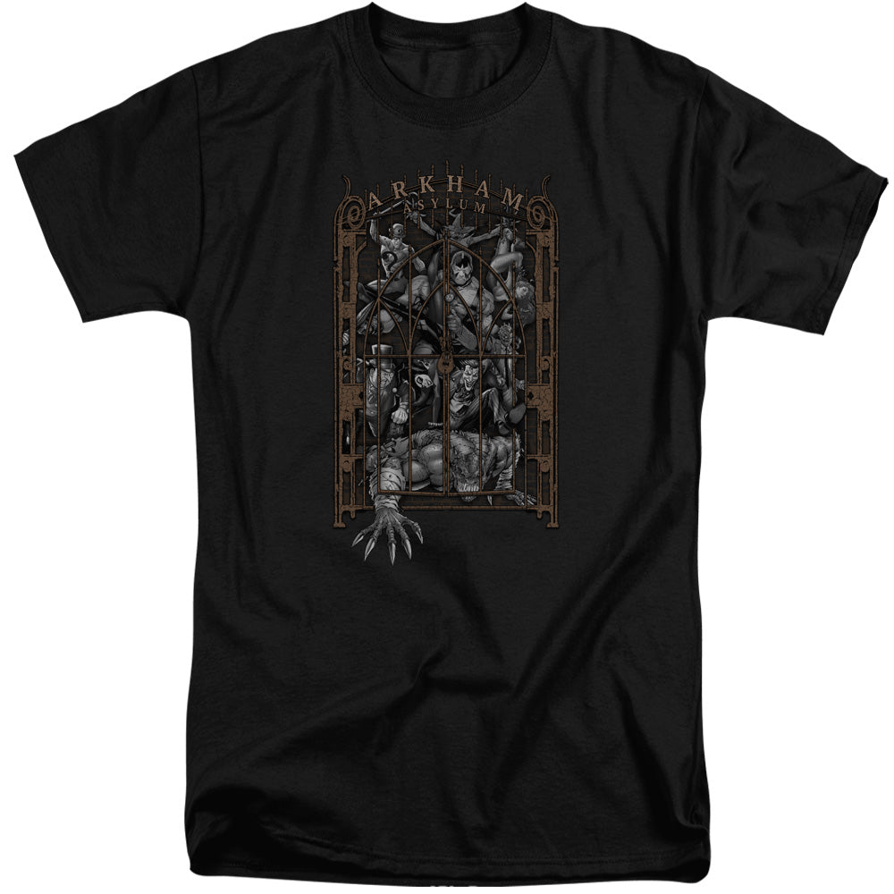 Batman Comics Arkhams Gate Men's 18/1 Tall Cotton Short-Sleeve T-Shirt