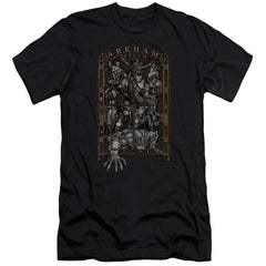Batman Comics Arkhams Gate Men's Ultra-Soft 30/1 Cotton Slim Short-Sleeve T-Shirt