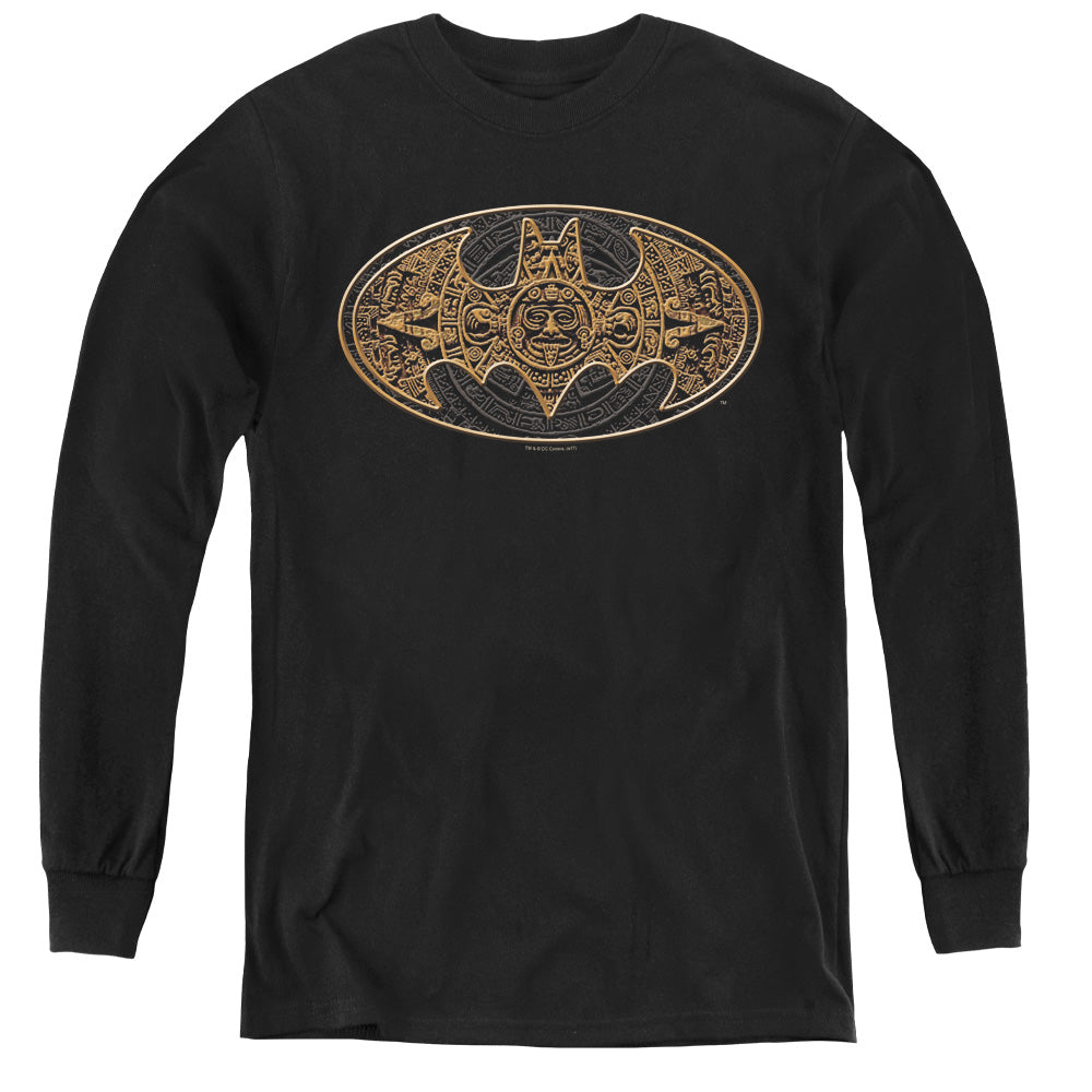 Batman Comics Aztec Bat Logo Youth Long-Sleeve T-Shirt
