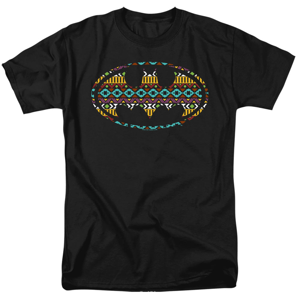 Batman Comics Aztec Fill Men's 18/1 Cotton Short-Sleeve T-Shirt