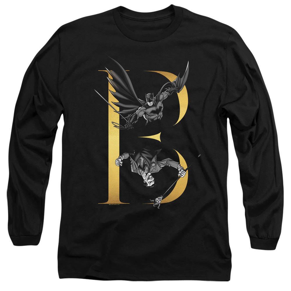 Batman Comics B Men's 18/1 Cotton Long-Sleeve T-Shirt