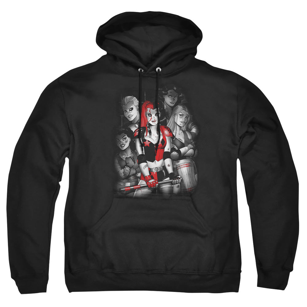 Batman Comics Bad Gals Bw Men's Pull-Over 75 25 Poly Hoodie