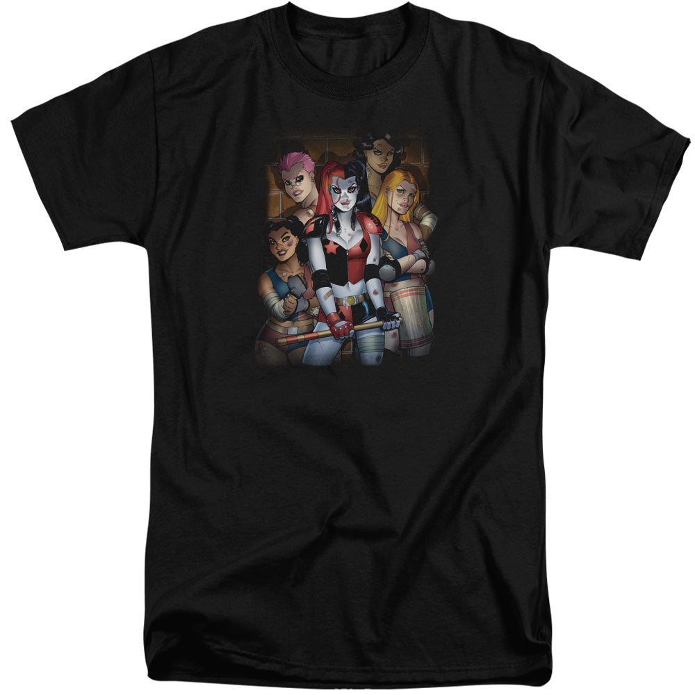 Batman Comics Bad Girls Men's 18/1 Tall Cotton Short-Sleeve T-Shirt