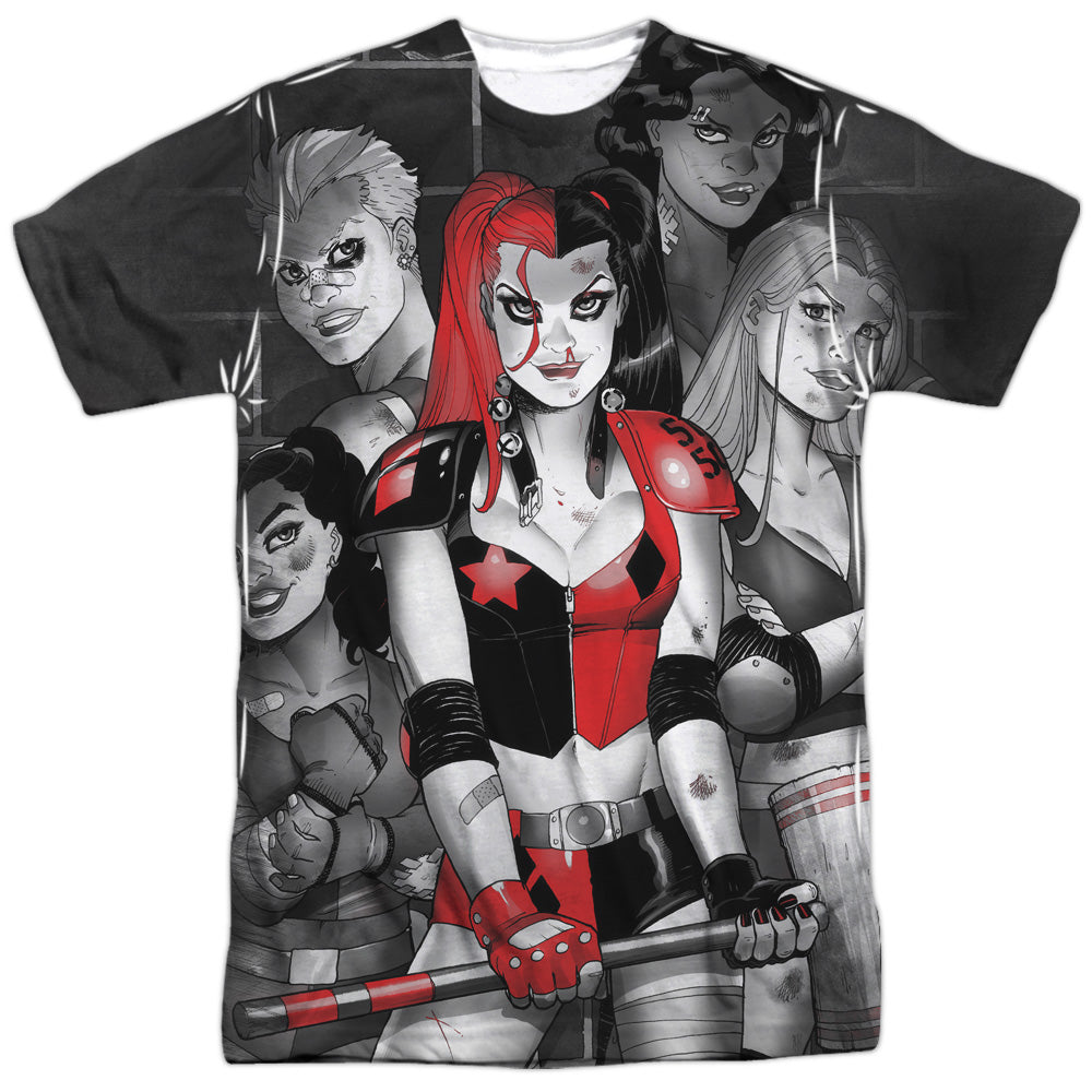 Batman Comics Bad Girls Men's Regular Fit Polyester Short-Sleeve T-Shirt