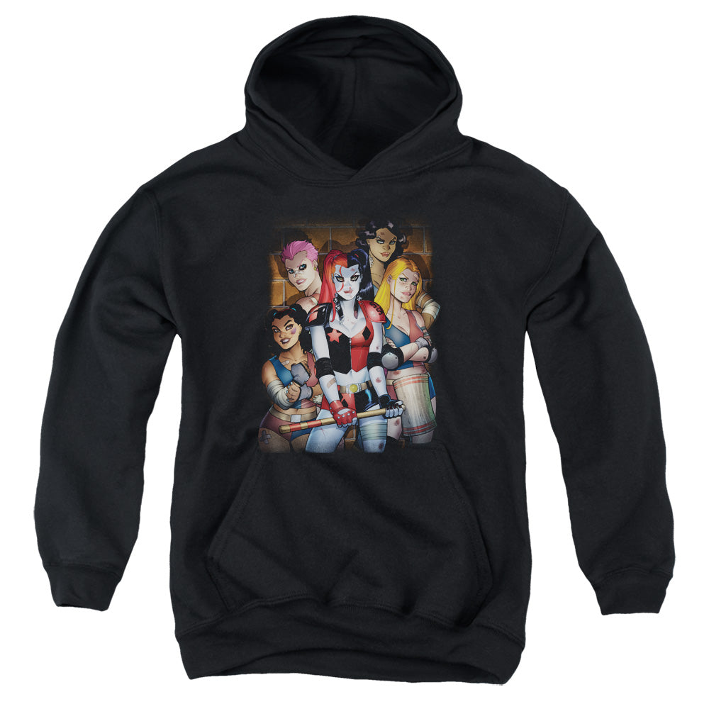 Batman Comics Bad Girls Youth Cotton Poly Pull-Over Hoodie