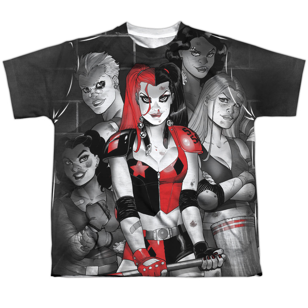 Batman Comics Bad Girls Youth Regular Fit Poly Short-Sleeve T-Shirt