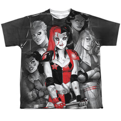 Batman Comics Bad Girls Youth Regular Fit Poly Short-Sleeve T-Shirt