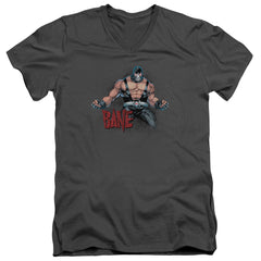 Batman Comics Bane Flex Men's 30/1 Cotton Slim V-Neck T-Shirt