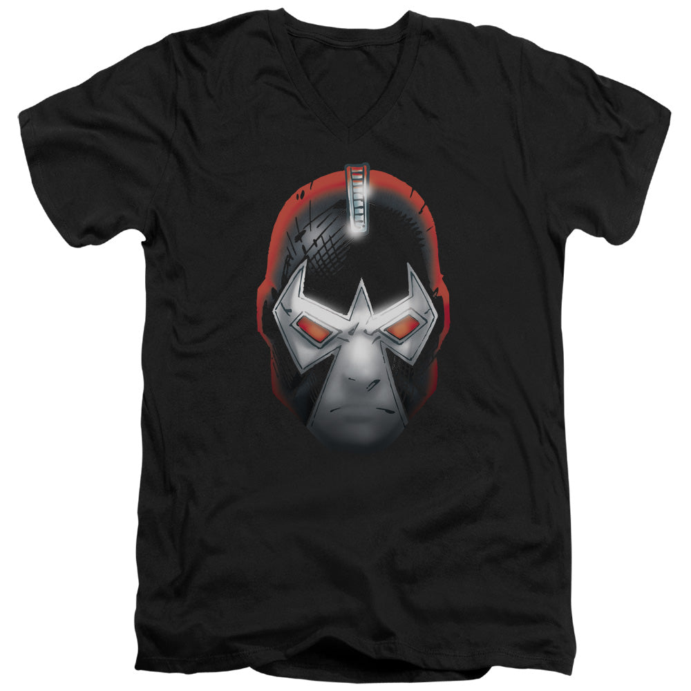 Batman Comics Bane Head Men's 30/1 Cotton Slim V-Neck T-Shirt