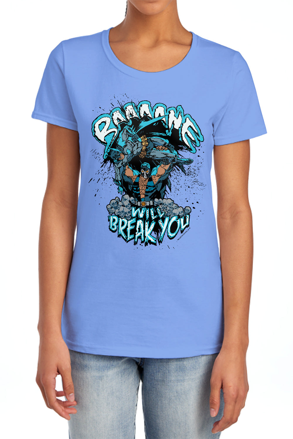 Batman Comics Bane Will Break You Women's 18/1 Cotton Short-Sleeve T-Shirt