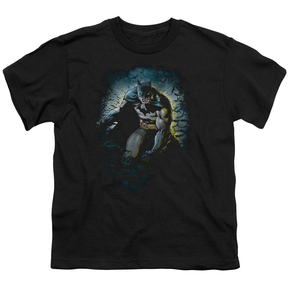 Batman Comics Bat Cave Youth 18/1 100% Cotton Short-Sleeve T-Shirt