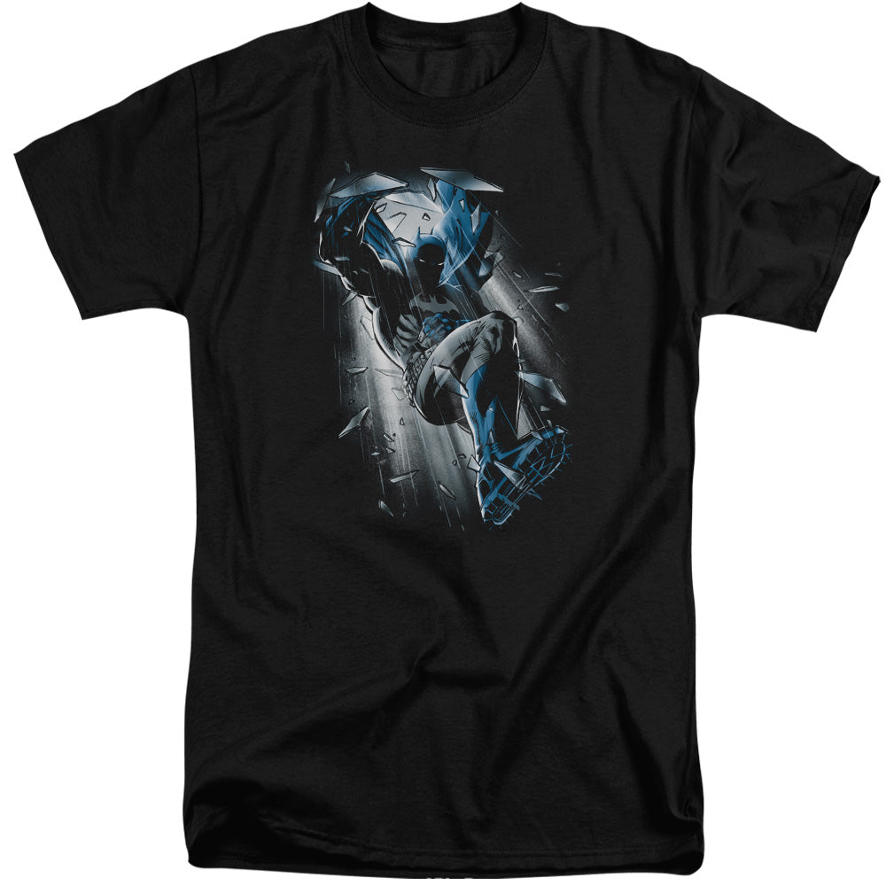 Batman Comics Bat Crash Men's 18/1 Tall Cotton Short-Sleeve T-Shirt