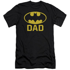 Batman Comics Bat Dad Men's Ultra-Soft 30/1 Cotton Slim Short-Sleeve T-Shirt