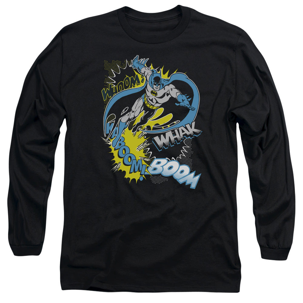 Batman Comics Bat Effects Men's 18/1 Cotton Long-Sleeve T-Shirt
