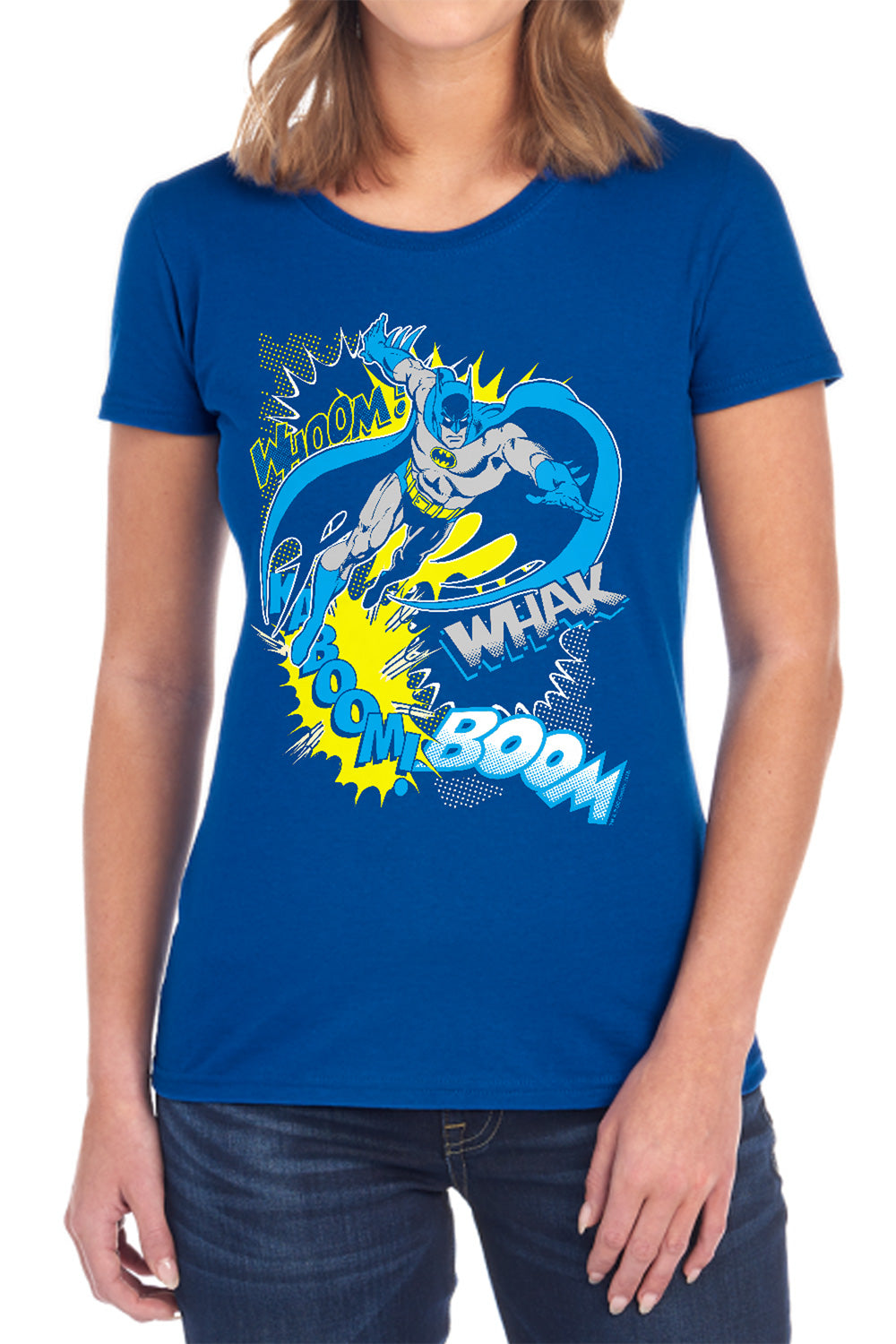 Batman Comics Bat Effects Women's 18/1 Cotton Short-Sleeve T-Shirt