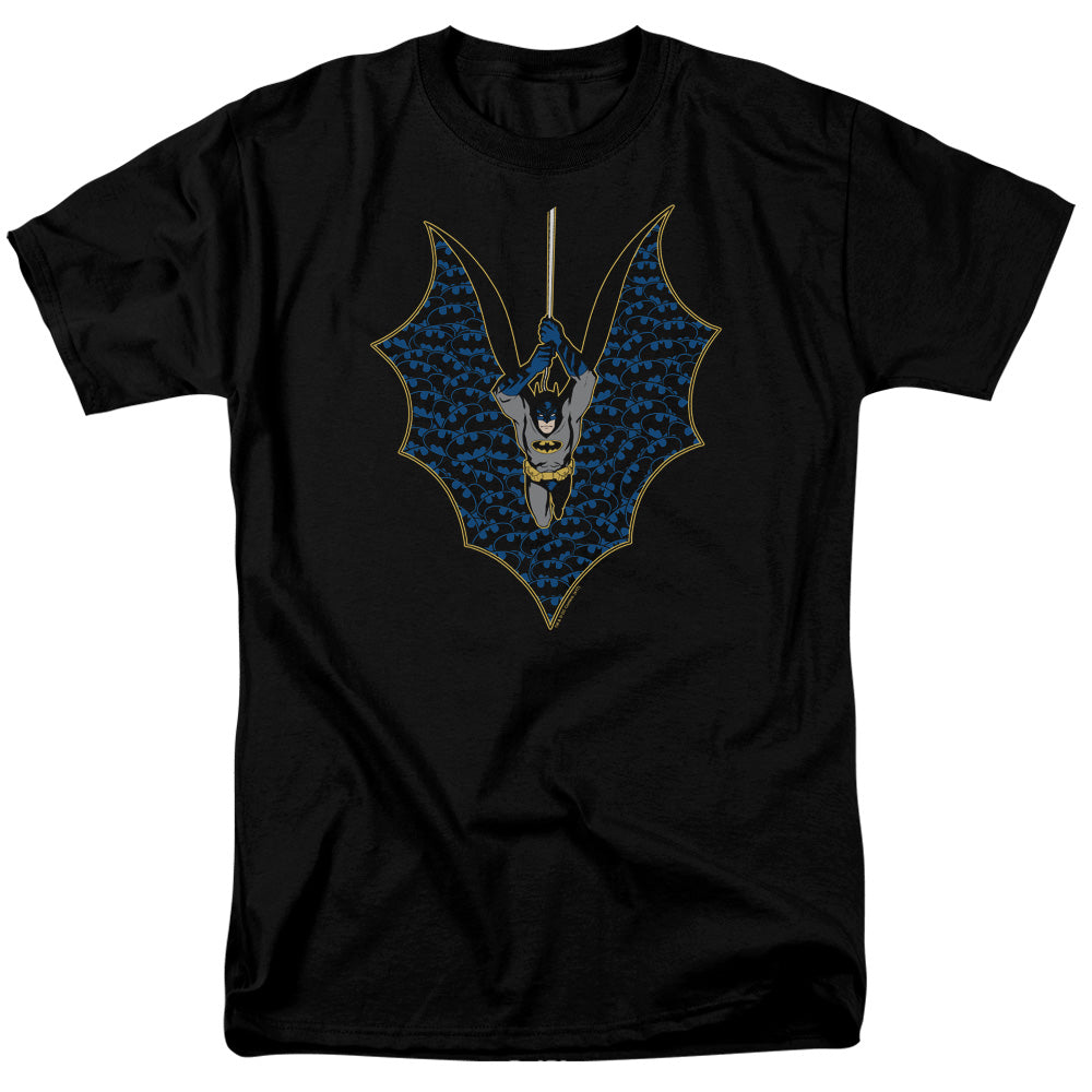 Batman Comics Bat Fill Men's 18/1 Cotton Short-Sleeve T-Shirt